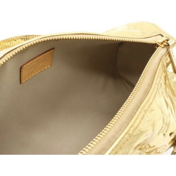 Authentic LOUIS VUITTON Limited Edition Gold Papillon Monogram Shoulder Bag LV - Picture 6 of 13